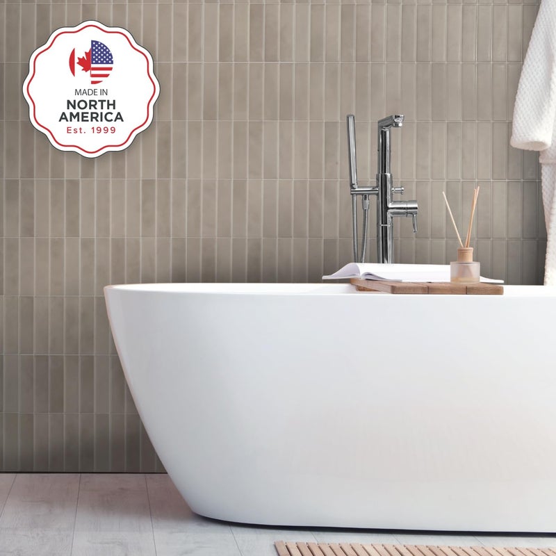 SMART TILES Peel and Stick Backsplash - 5 Sheets of 11.87"" x 9"" - 3D Adhesive Peel and Stick Tile Backsplash for Kitchen, Bathroom, Wall Tile - Image 5